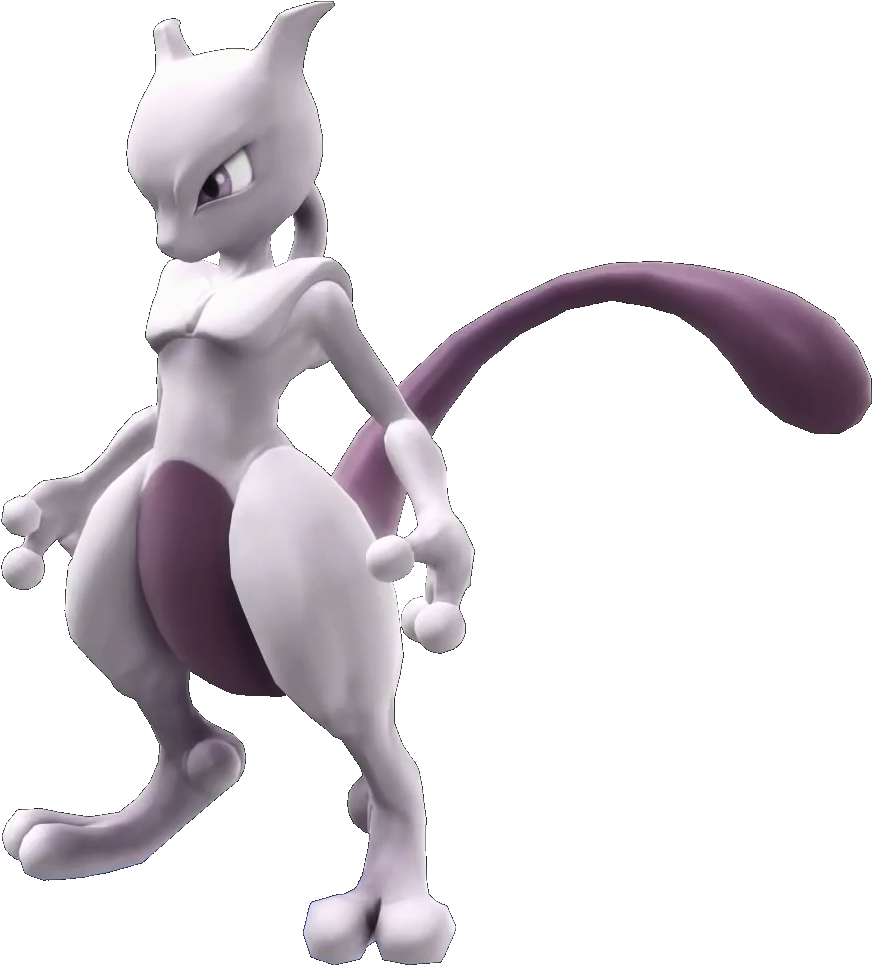 Mewtwo Transparent Png (white, gray, black, silver)