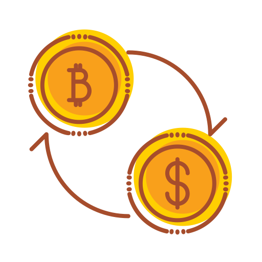 Exchange Free Transparent Png Icon Download (gold, orange, chocolate, black)