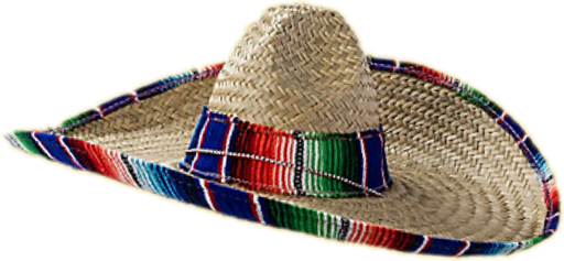 Mexican Hat Png Image (gray, black, silver)