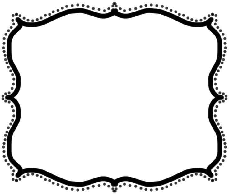 Text Border Png Pic (black, silver, lavender, white)