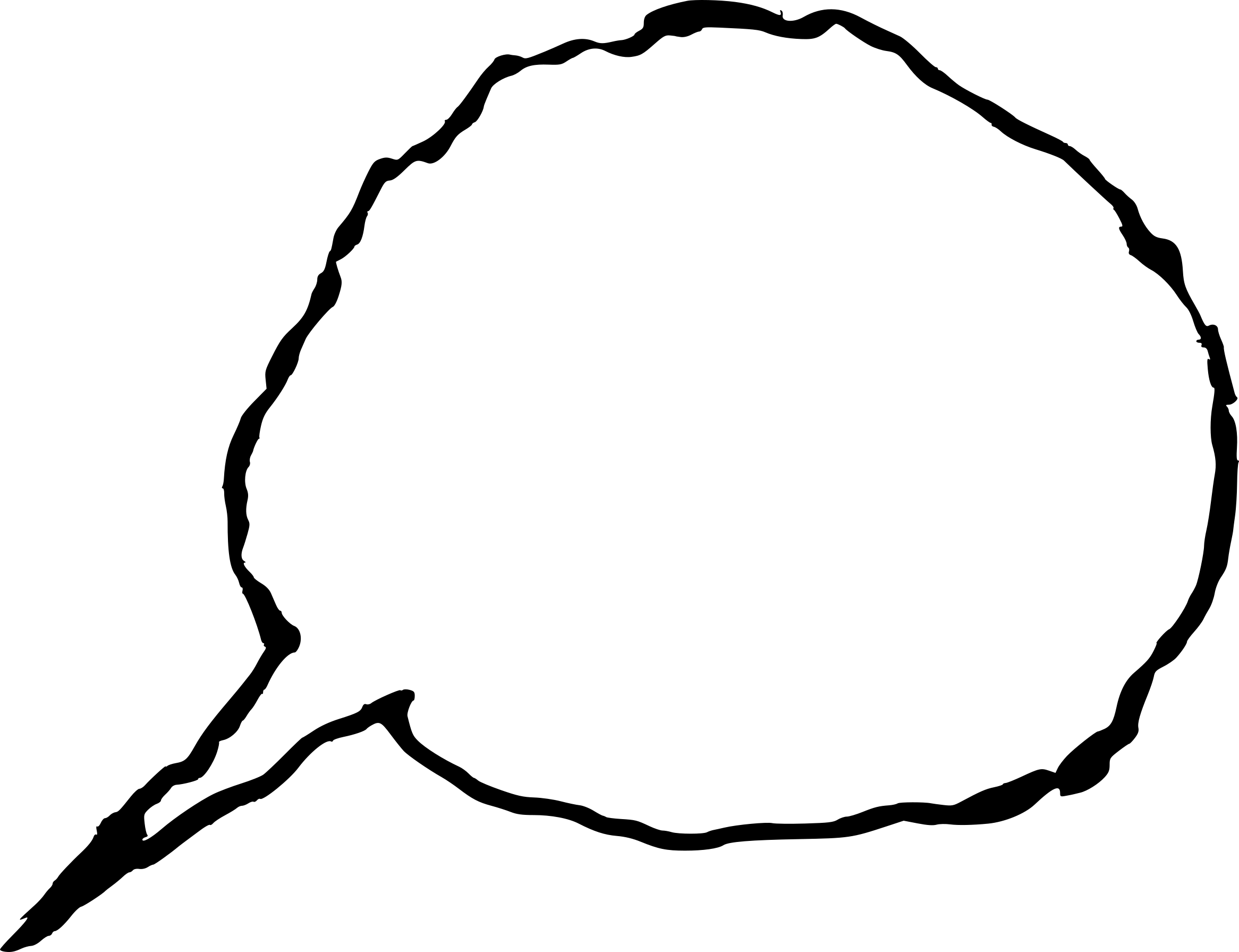 Text Bubble Png Cutout (black, white)