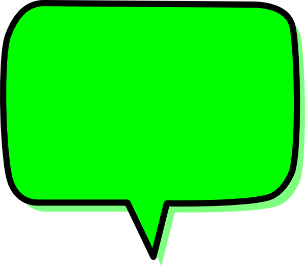 Text Bubble Png Photo (lime, black, green, white, mint)