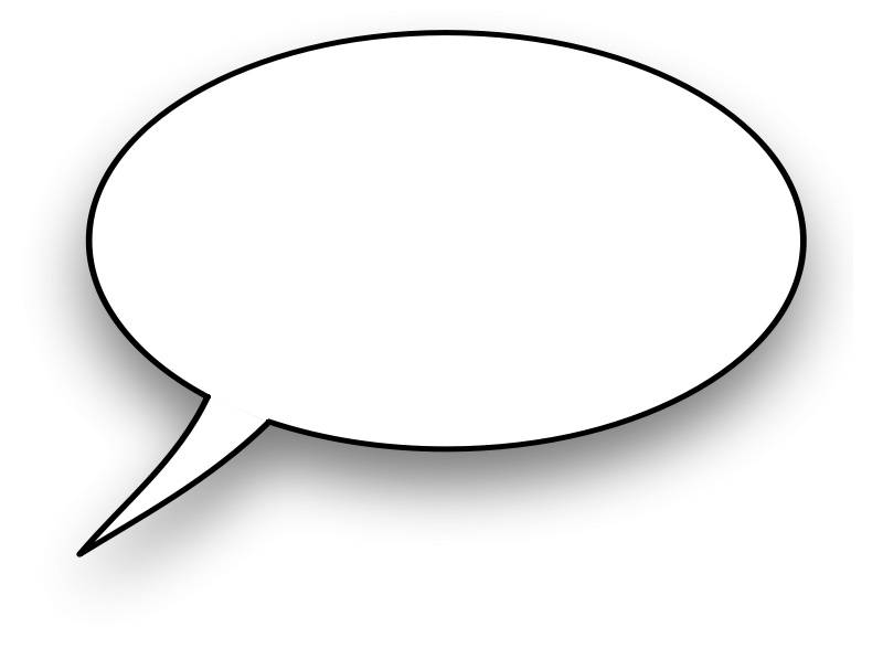 Text Bubble Png (black, gray, white)