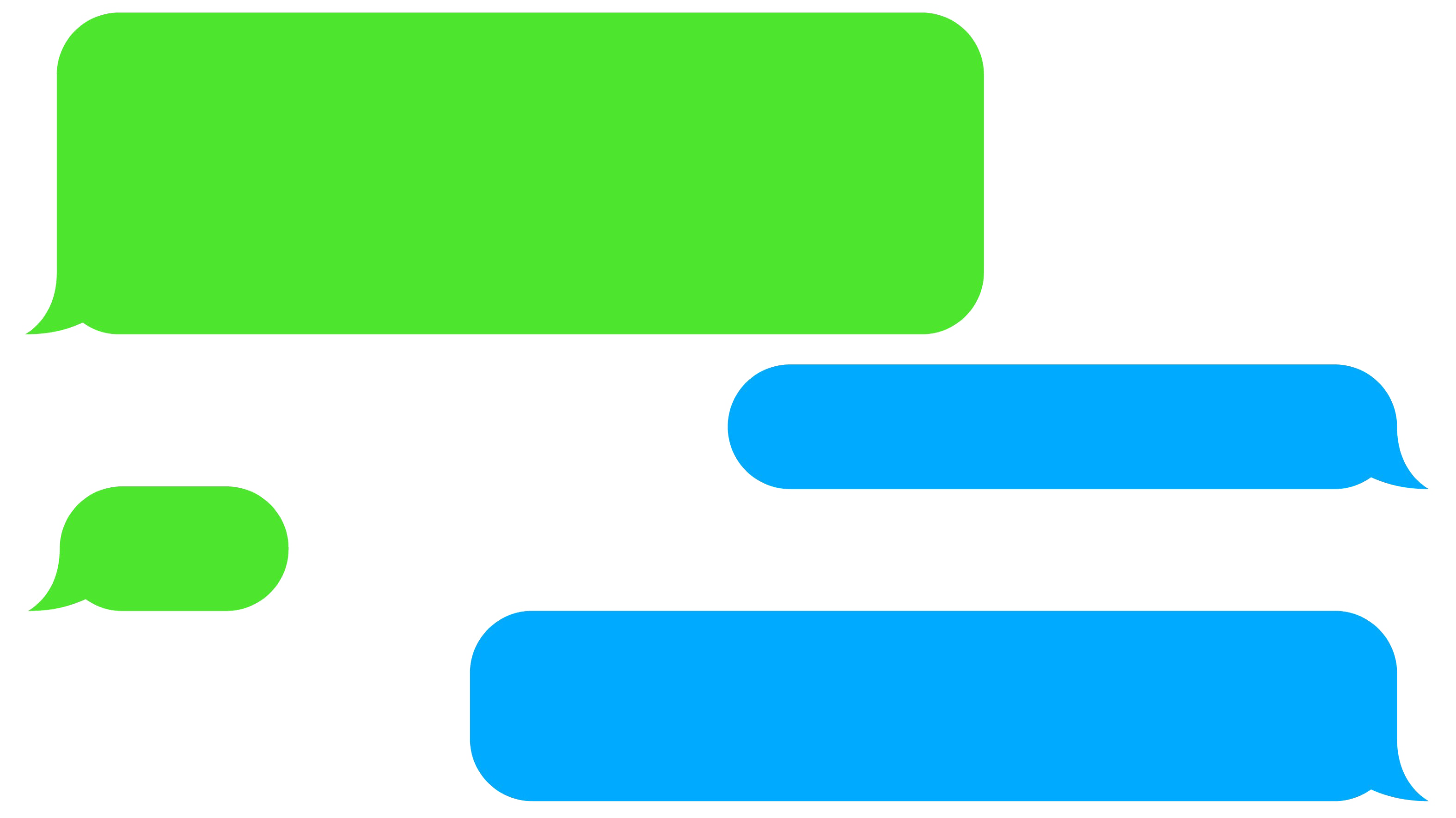 Text Message Png Pic (greenish blue, lime, beige, white)