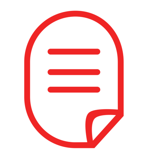 Text Free Png Icon (red, black)