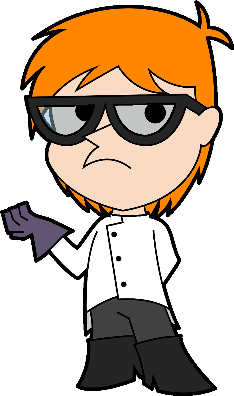 Dexters Laboratory Png Isolated File (indigo, pink, orange, black, white)