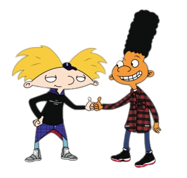 Hey Arnold Png File (black, gold, beige)