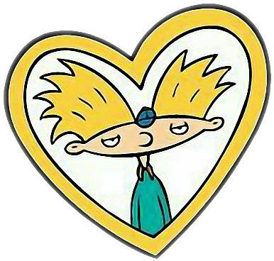 Hey Arnold Png Photo (black, white)