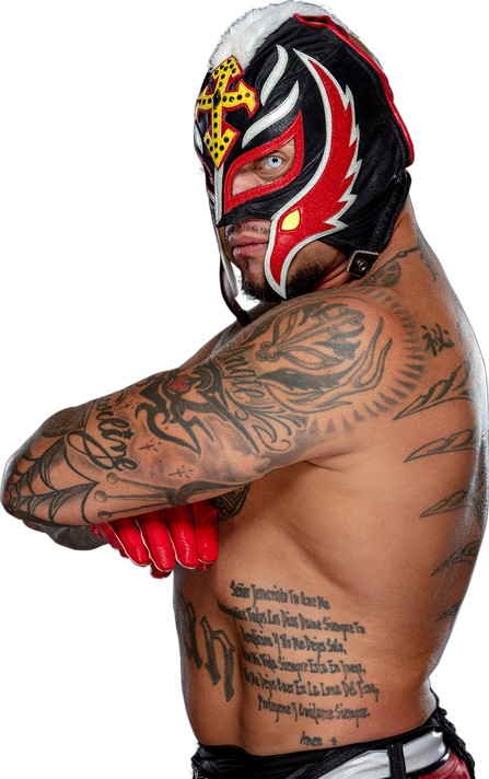 Rey Mysterio Png Isolated File (salmon, black)
