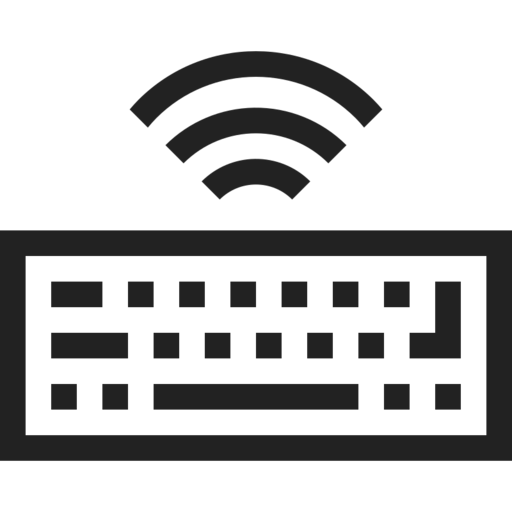 Key Keyboard Wireless Device Technology Free Png Icon Download (black)