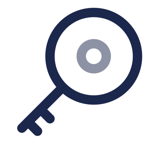 Key Minimalistic 2 Free Transparent Png Icon Download (navy, black)