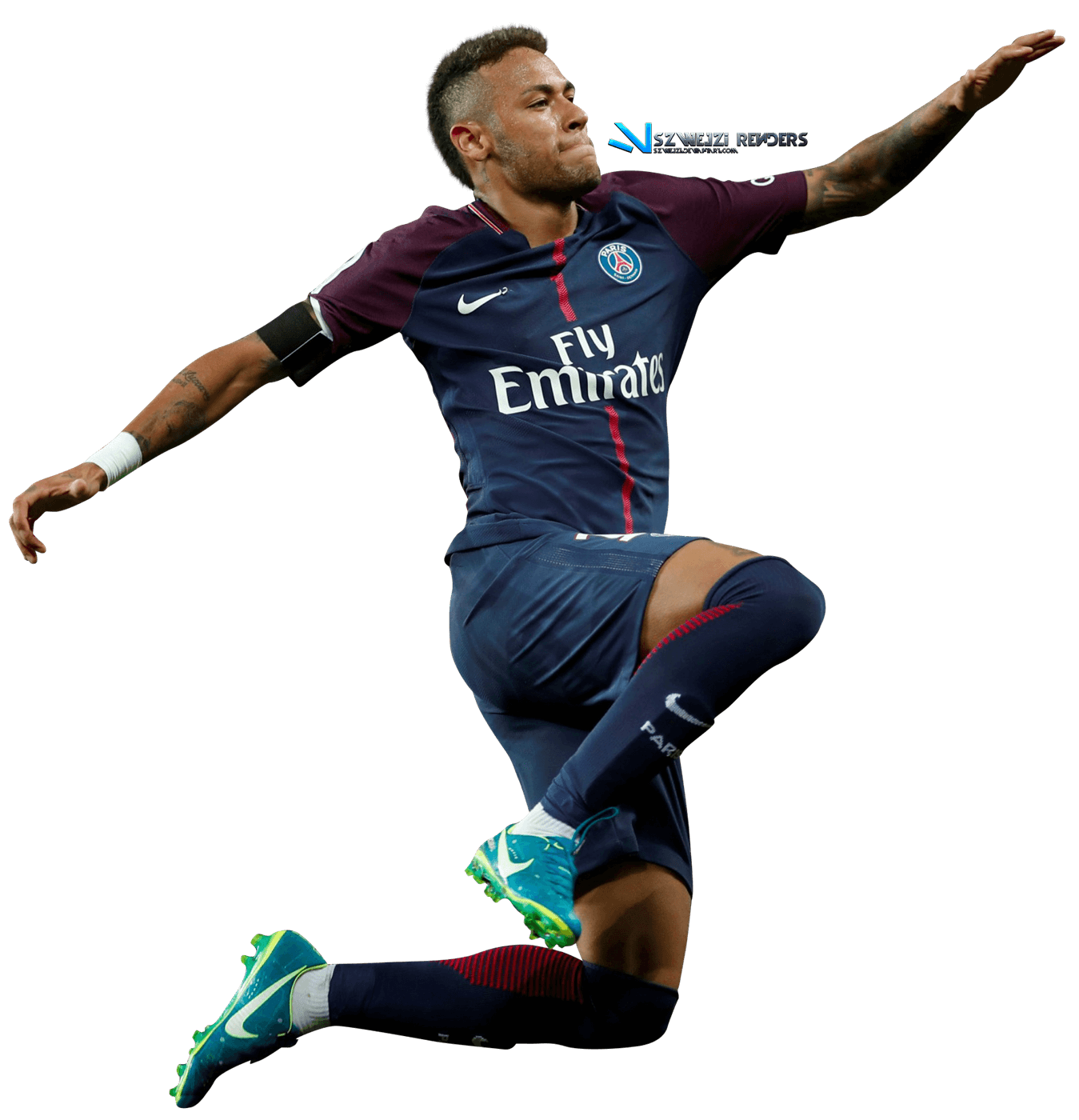 Neymar Psg Png Clipart (black)