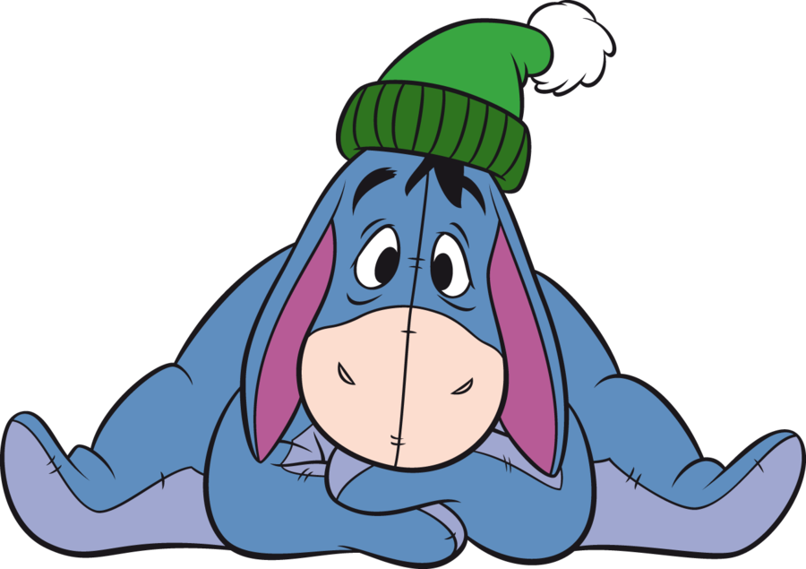 Eeyore Download Png Image (teal, silver, beige, black, gray)