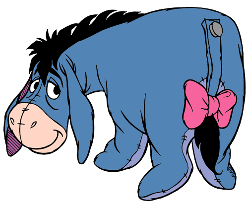 Eeyore Png Hd (salmon, pink, black, gray, white)