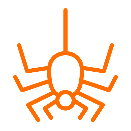 If Halloweenhorrorspider Free Png Icon Download (maroon, orange, chocolate, black)