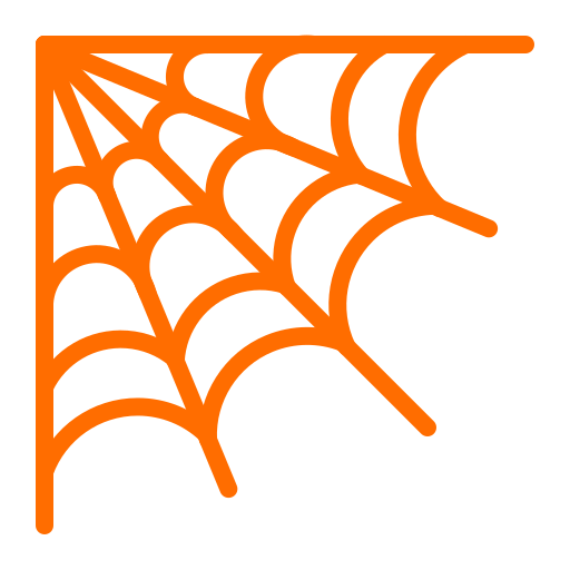 If Halloweenhorrorspiderweb Free Nobackground Png Icon Download (maroon, orange, chocolate, black)