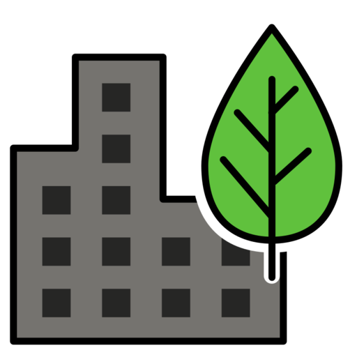 Office Building Free Png Icon Download (olive, white, black, gray)