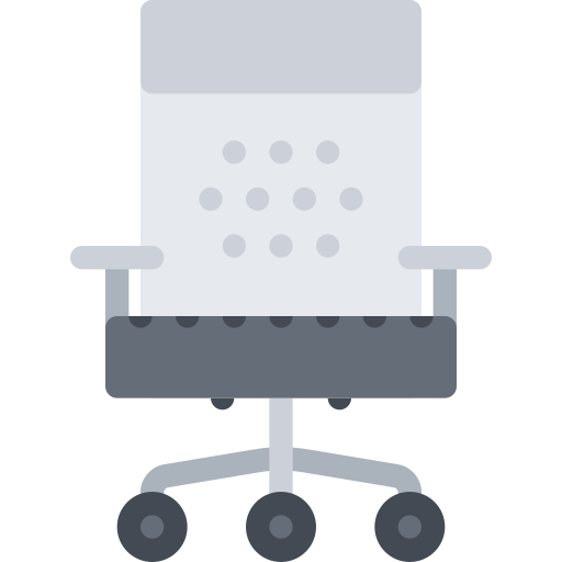 Office Chair Furniture And Household Free Png Icon Download (lavender, indigo, black, silver, gray)