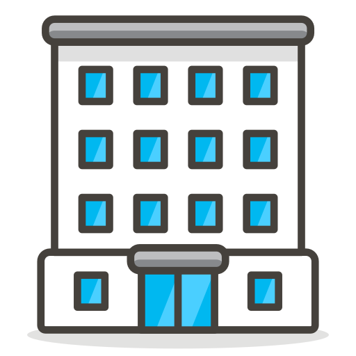 Officebuilding Free Nobackground Png Icon Download (silver, indigo, white, black, gray)