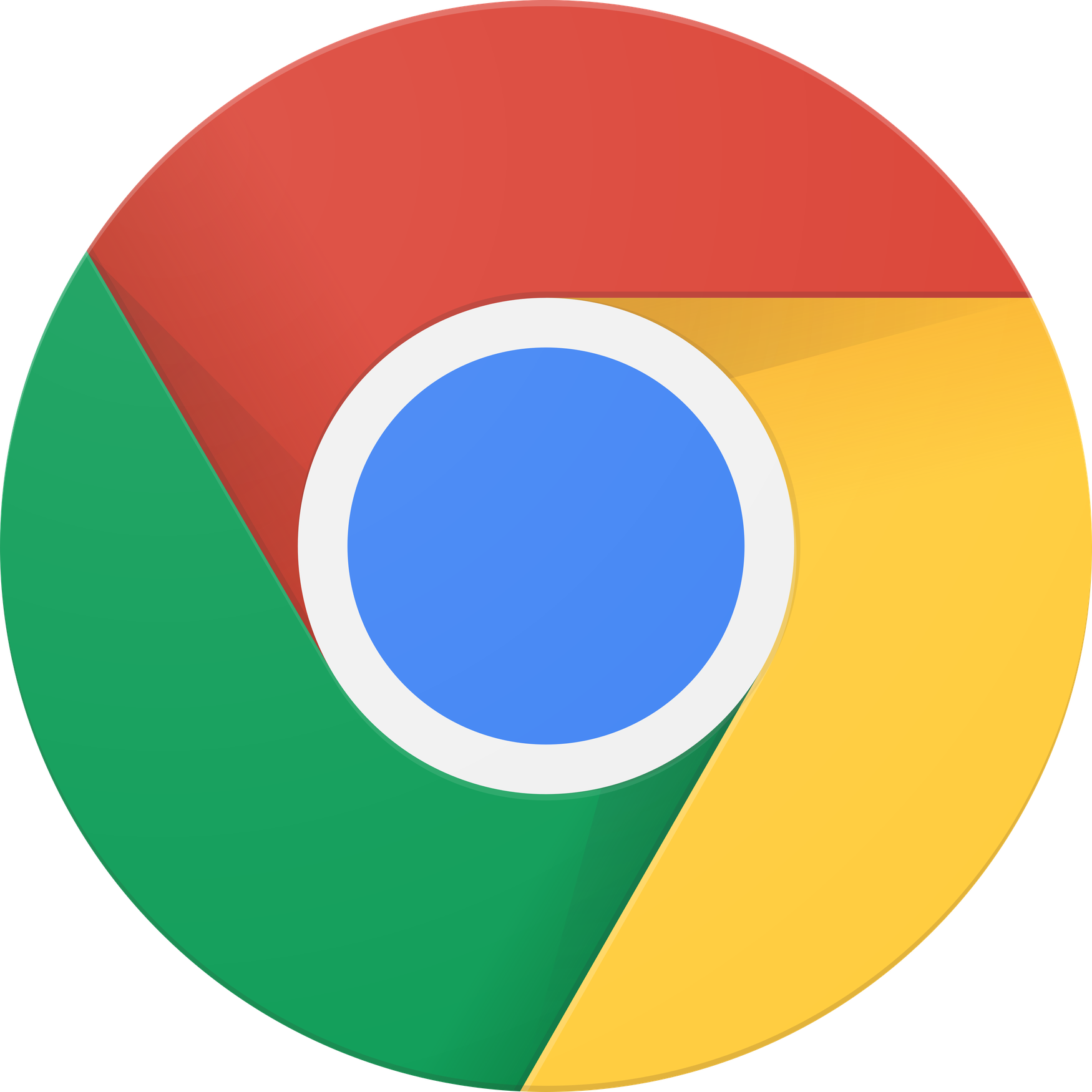 Official Google Chrome Logo Transparent Background (gold, chocolate, gray, teal, black)