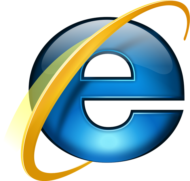 Official Internet Explorer Png Clipart (black, orange)