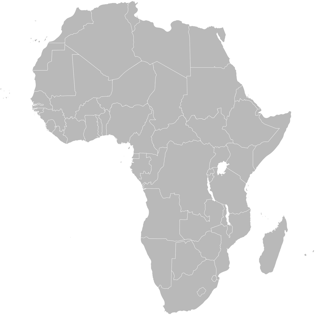 Africa Map Png Isolated Hd (black, silver)