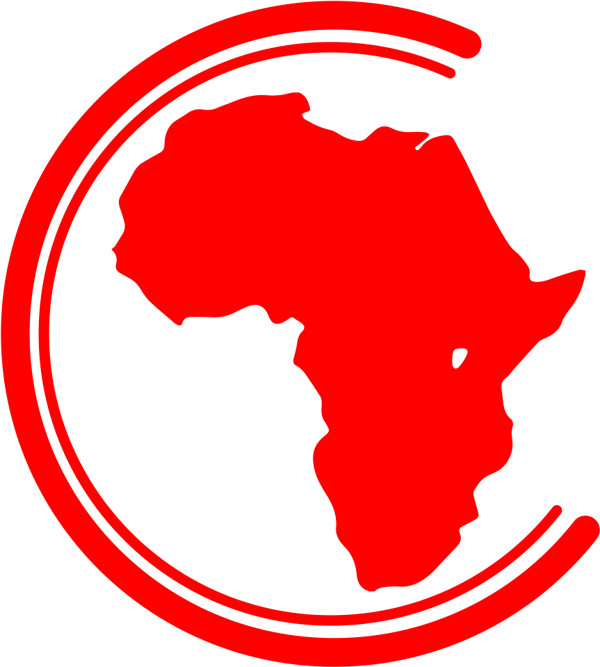 Africa Map Png Pic (black, red)