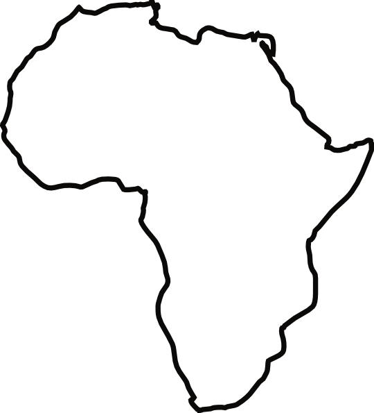 Africa Map Png Transparent (white, lavender, black)