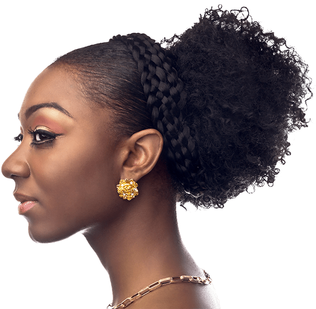 African American Woman Png Isolated Photo (black)