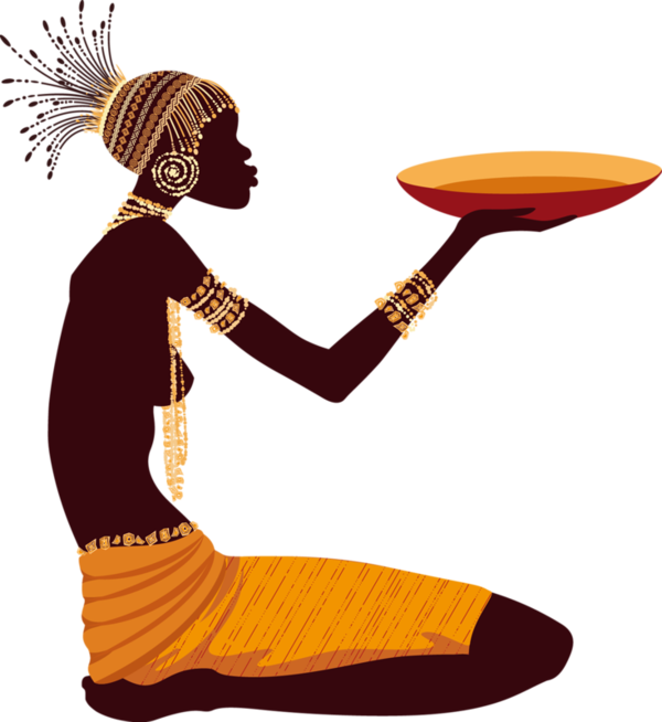 African Art Png Photos (orange, black, chocolate)