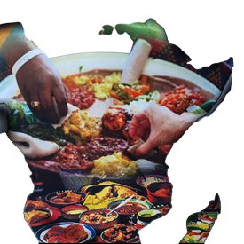 African Food Png Isolated Pic (black)