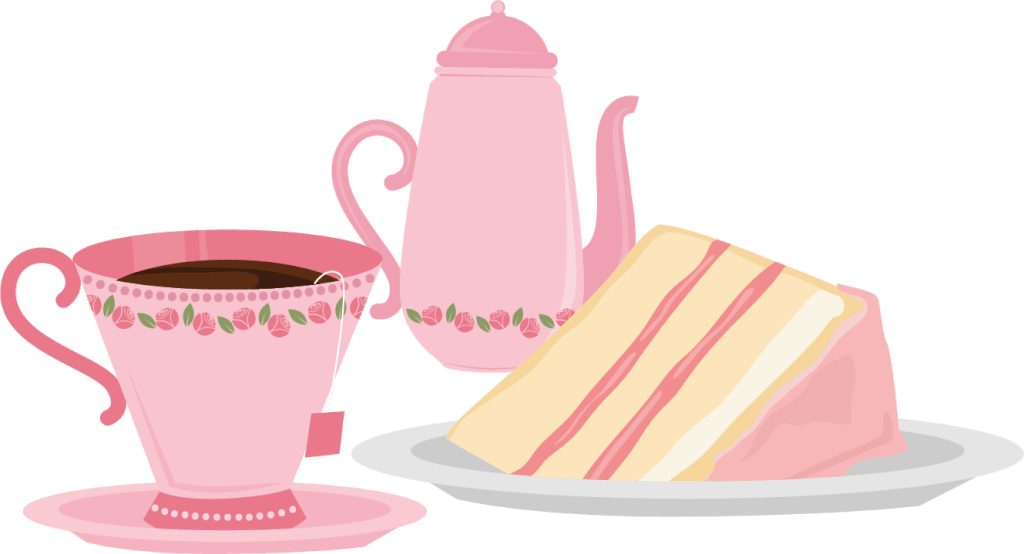 Afternoon Tea Png Transparent (black, pink, beige)