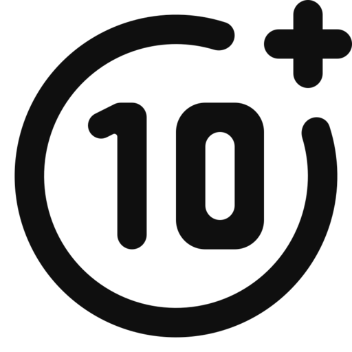 Age 10 Free Png Icon Download (black)