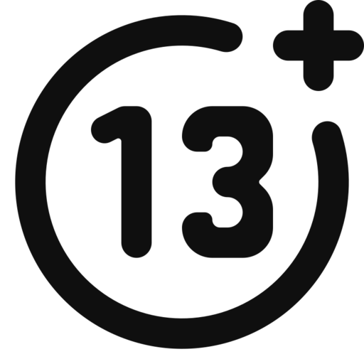 Age 13 Free Png Icon (black)