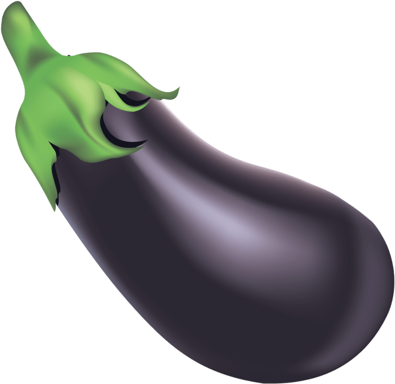 Eggplant Brinjal Png Image (black, indigo)