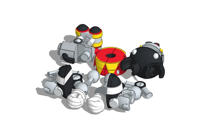 Eggrobo Sonic Lost World Png Transparent (lavender, black, gray, white)