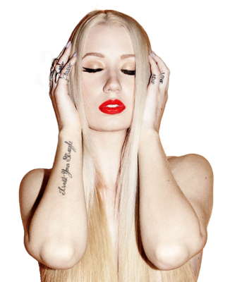 Iggy Azalea Png (beige, black)