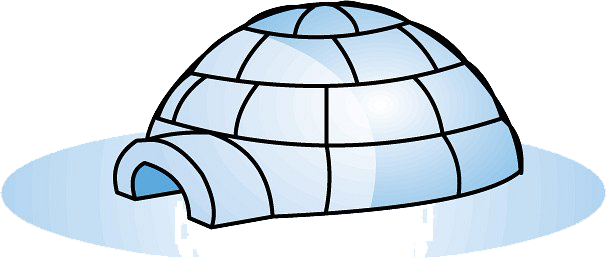 Igloo Png Image (white, lavender)