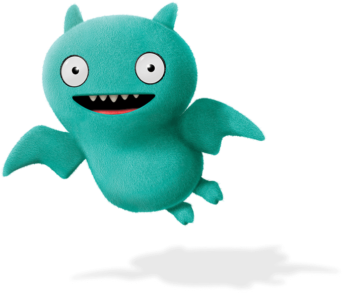 Uglydolls Transparent Png (teal, black)