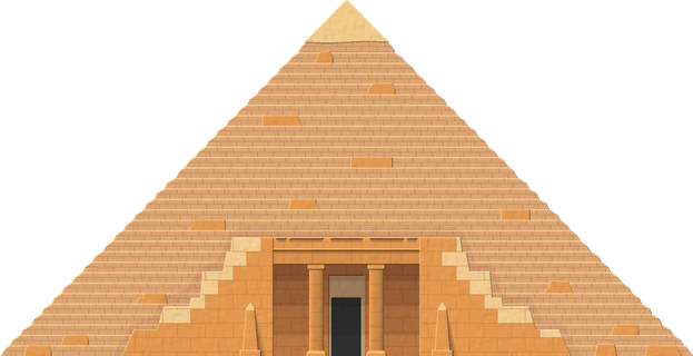 Egypt Pyramid Png File (salmon, black)