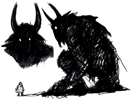 Shadow Of The Colossus Png Clipart (black, white)