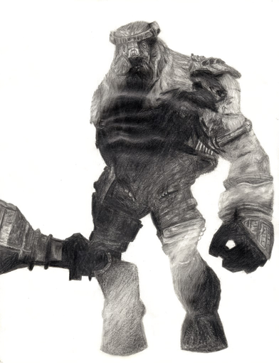 Shadow Of The Colossus Png Pic (black, white)