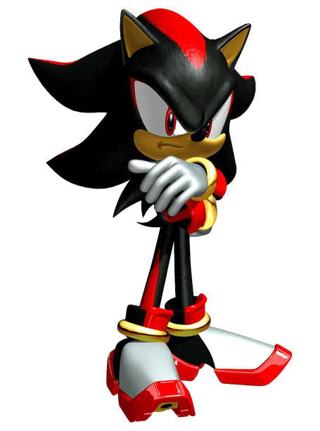 Shadow The Hedgehog Background Png (black, white)