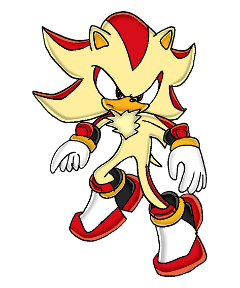 Shadow The Hedgehog Png File (black, beige, white, red)