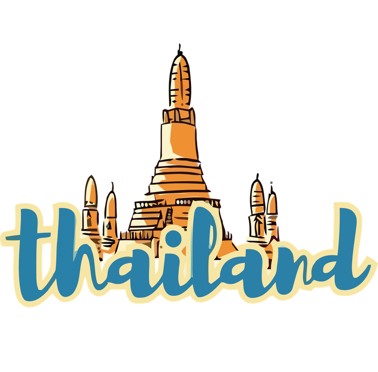 Thailand Png File (teal, black, chocolate)