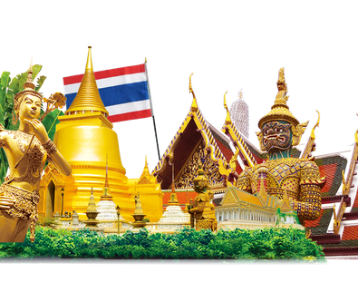 Thailand Transparent Background (black, white)