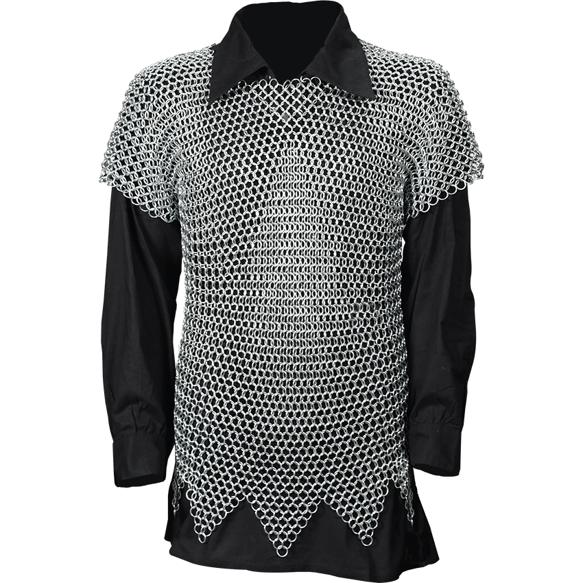 Chainmail Hauberk Armor Png Hd (black, gray)