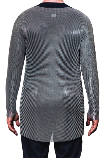 Chainmail Hauberk Armor Png Isolated Pic (black, gray)