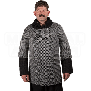 Chainmail Hauberk Armor Png Photo (black, gray)