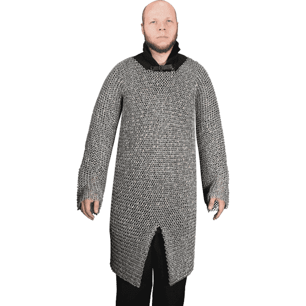 Chainmail Hauberk Armor Png Picture (black, gray)